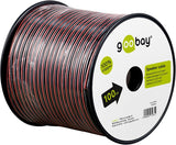 Bobina De 100 Metros Cable Altavoz Rojo-Negro 2x2,50mm Cobre Goobay
