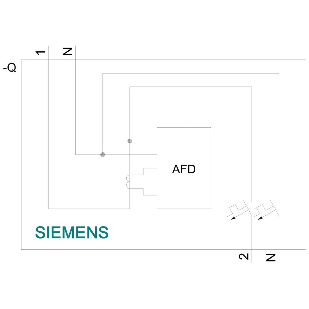 Siemens Afdd-Mcb B16 2pol 5sv6016-6kk16 230v 1te Brandschutzschalter