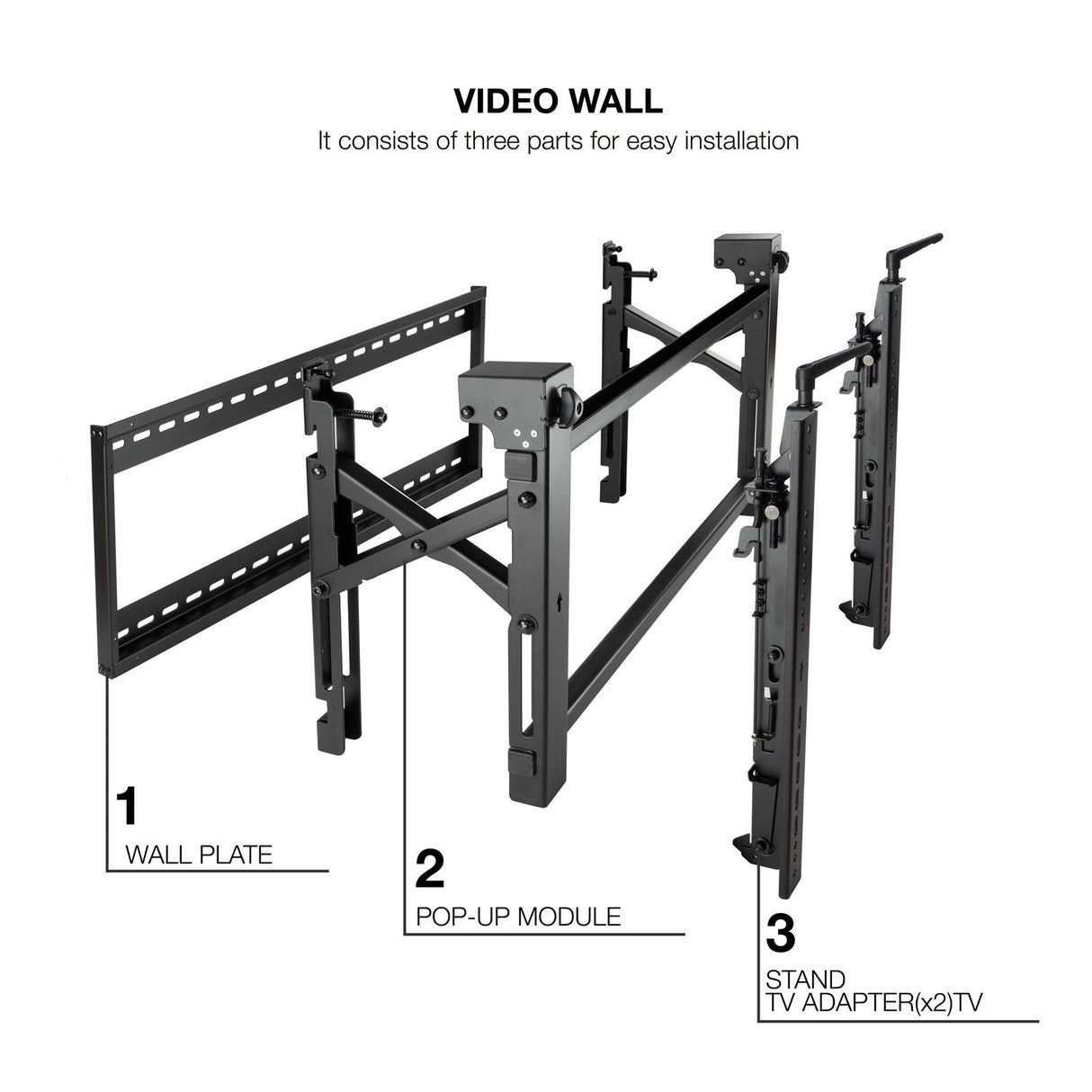 EAN 8433281013056 - TooQ TQVW5470T soporte para pantalla de señalización 177,8 cm (70") imagen 2
