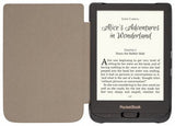 Pocketbook Wpuc-627-S-Gy Funda Para Libro Electrónico 6" Folio Marrón/Gris