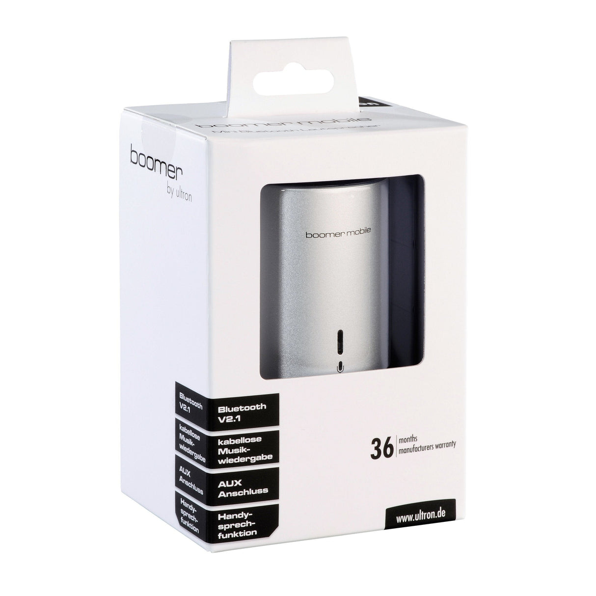 Altavoz Ultron Boomer Mobile Plata Bluetooth
