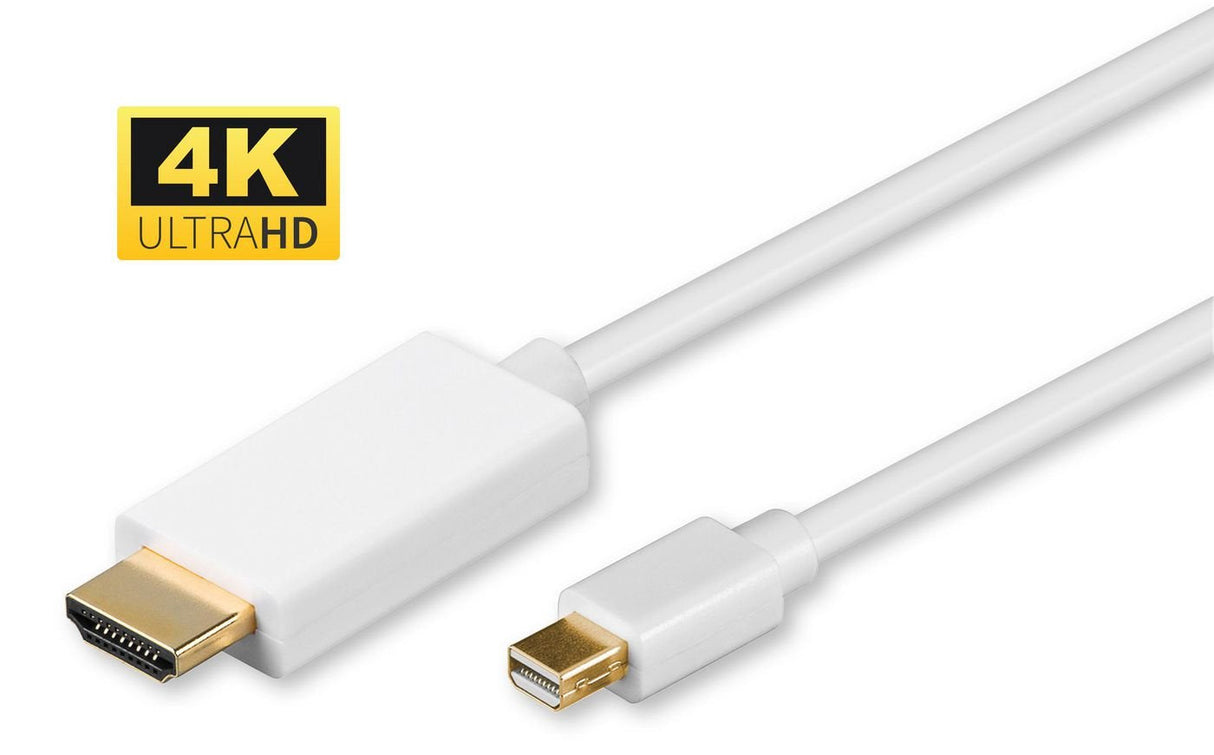 EAN 5704174123033 - Microconnect MDPHDMI1-4K adaptador de cable de vídeo 1 m Mini DisplayPort HDMI tipo A (Estándar) Blanco imagen 1