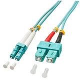Cable Dúplex De Fibra Óptica Lindy Lc/Sc Om3 5m 50/125æm Multimodo
