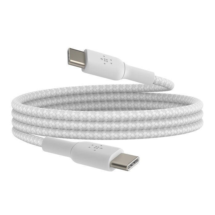 Belkin Geflochtenes Usb-C   Usb-C-Cable 0,15m, Weiss