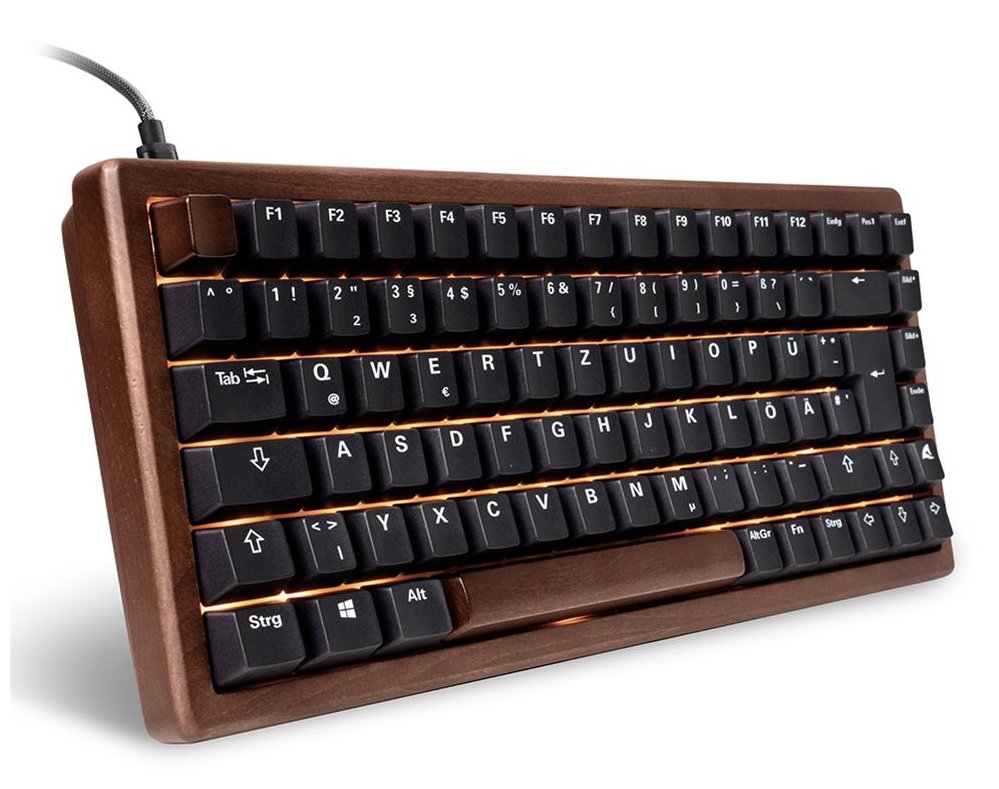 EAN 4044951042708 - Sharkoon 100068081 teclado Hogar USB QWERTZ Alemán Negro, Madera imagen 1