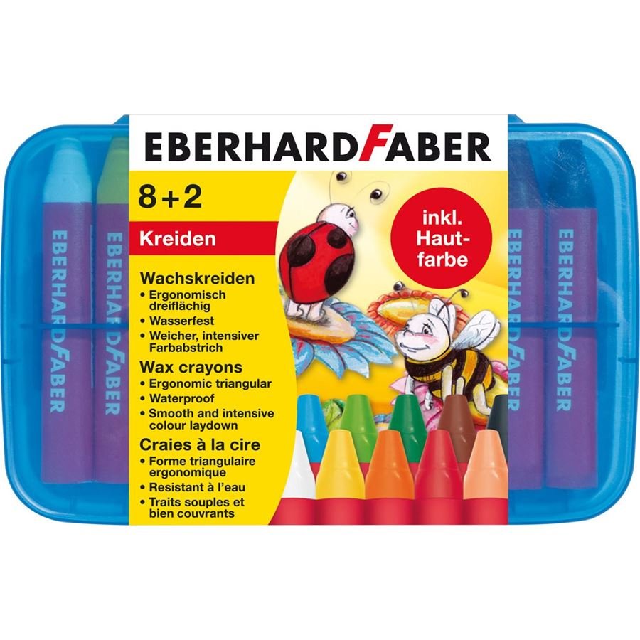 Eberhard Faber Wachsmalkreiden 10 Stifte St.