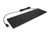 Keysonic Teclado (Aleman) Ksk-8030in - Azerty - Negro