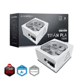 Montech Titan Pla 750w - 80 Plus & Cybenetics Platinum, Modular, Pcie 5.1 - 750 Watt, Weiss