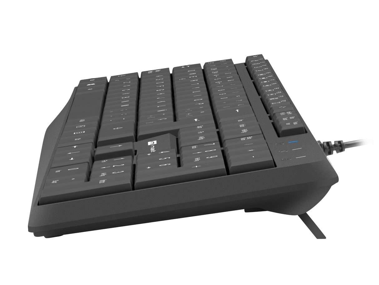 Teclado Natec Nautilus Slim Layout Español Negro