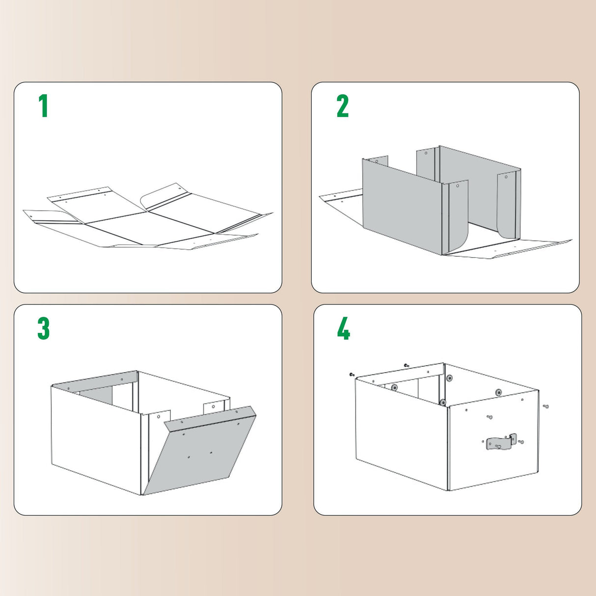 Leitz Puro Storage Box With Lid 2pcs Medium 17l Blue Recycled Card