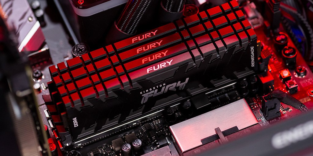Memoria Kingston Fury Renegade Rgb Ddr4 64gb 2x32gb 3200 Mhz / Pc4-25600 Kf432c16rb2ak2/64
