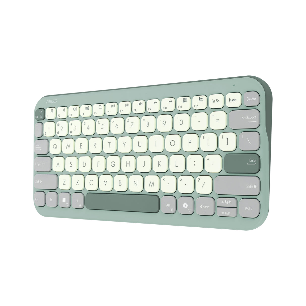 Teclado Inalámbrico Asus Marshmallow Kw100 Verde