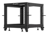 Armario Lanberg Abierto Rack 19" 9u 600x600 Ajustable Hasta 1100 Negro