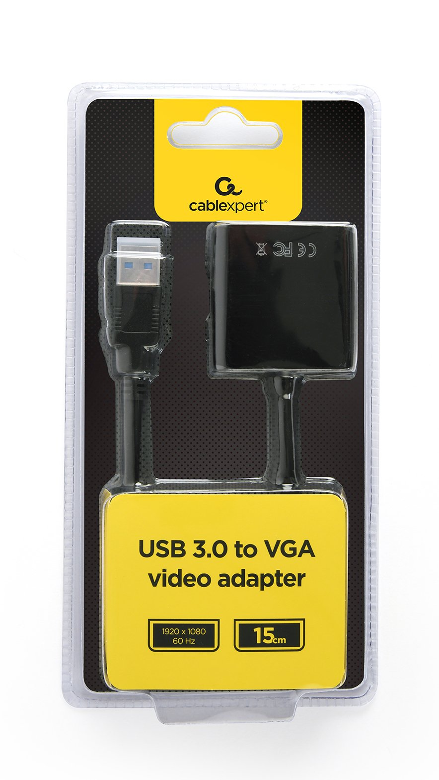 EAN 8716309100175 - Gembird AB-U3M-VGAF-01 Adaptador gráfico USB 1920 x 1080 Pixeles Negro imagen 3