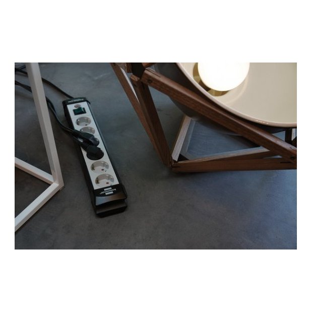 Brennenstuhl Premium-Line 6 Vías Negro / Gris Claro, 3m