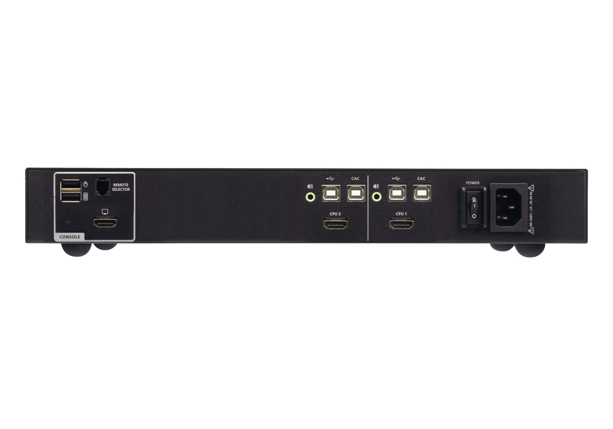 2-Port Usb - 4k Hdmi Secure  Kvm Switch With Card Reader