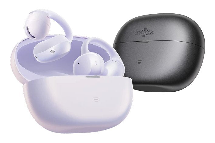 Auriculares Shokz Opendots Air Púrpura Inalámbricos Open-Ear Con Clip