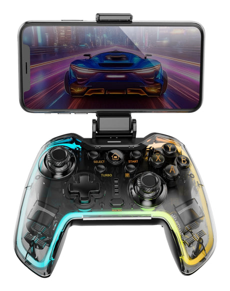 EAN 8435693109709 - Mars Gaming MGP-BT2 Negro, Transparente Bluetooth/USB Gamepad Analógico/Digital Android, Nintendo Switch, imagen 1