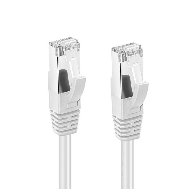 Cat6a S/Ftp 3m White Lszh Shielded Network Cable, Lszh,