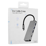EAN 3303170099414 - T'nB HUBALU6 base para portátil y replicador de puertos USB 3.2 Gen 1 (3.1 Gen 1) Type-C Gris imagen 8