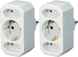 Brennenstuhl Brenn-1508050 Adaptador De Enchufe Eléctrico Tipo C (Europlug) Blanco