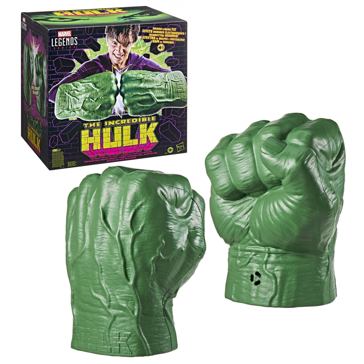 Replica Hasbro Marvel Legends The Incredible Hulk Puños Electronicos 30.5cm