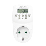 Logilink Et0007 Contador Eléctrico Programador Eléctrico Diario/Semanal Blanco