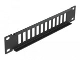 Delock 10 Lwl Patchpanel 12 Port Für Sc Duplex   Lc Quad 1 He Schwarz