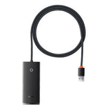 EAN 6932172606220 - Baseus WKQX030201 hub de interfaz USB 3.2 Gen 1 (3.1 Gen 1) Type-A Negro imagen 1