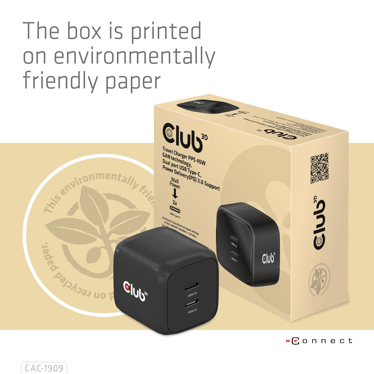 EAN 8719214472382 - CLUB3D CAC-1909EU cargador de dispositivo móvil Teléfono móvil, Portátil, Smartphone Negro Corriente alte imagen 5