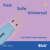 EAN 8719214473419 - CLUB3D CAC-3022 cargador de dispositivo móvil Smartphone, Universal Azul Corriente alterna Carga rápida I imagen 5
