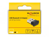 Delock Adaptador Usb Bluetooth 5.0 Clase 1 En Diseño Micro 100 Metros
