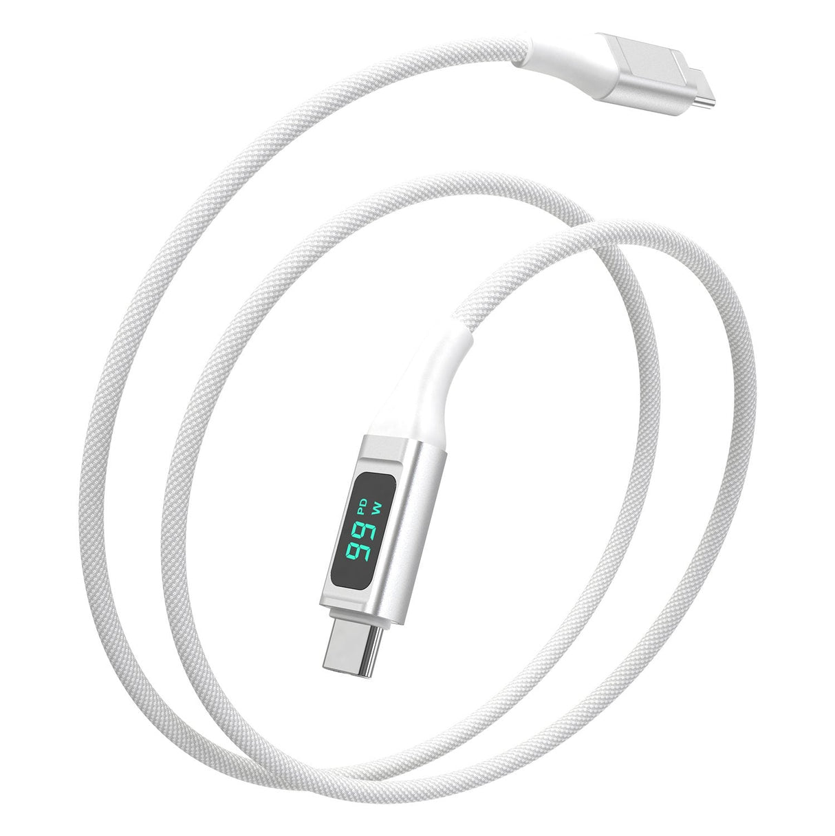 4smarts Cable Usb-C -> Usb-C Digitcord 100w 1,5m Blanco
