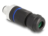 Delock 60534 M12 Conector Codificado A De 5 Pines Macho Para Montaje Con Conexión Por Tornillo