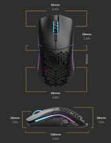 Ratón Glorious Pc Gaming Race Model Ambidextro Usb Tipo A 12000 Dpi