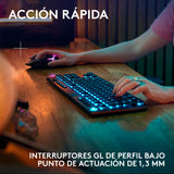 EAN 5099206121775 - Logitech G G915 X LIGHTSPEED TKL teclado Juego USB + RF Wireless + Bluetooth QWERTY Español Negro imagen 3