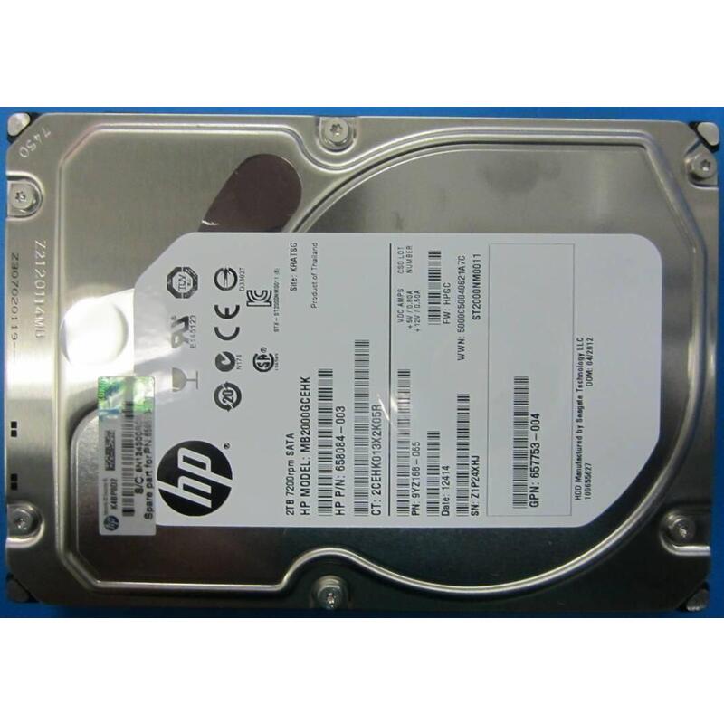 2tb 7.2k Rpm Sata Shipping New Sealed Spares