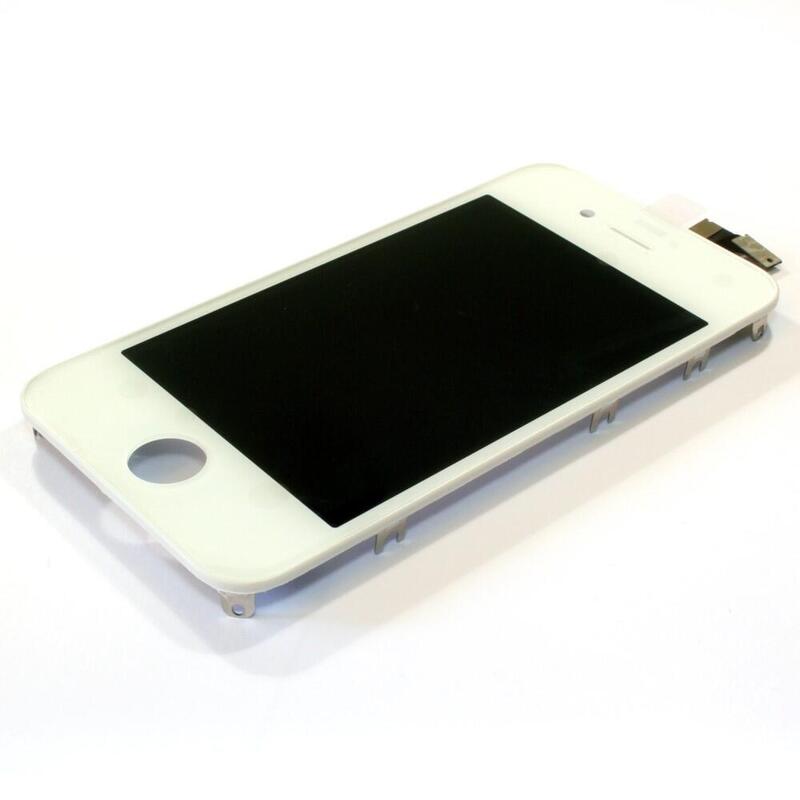 3 In 1 Lcd + Táctil + Marco Iphone 4 Blanco