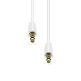 3-Pin Slim Cable M-M White  1.5m