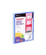 Carchivo Archivex-Star Canguro Personalizable A4 Con 40 Fundas Pp Espiral Azul