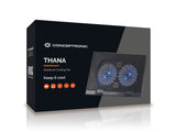 Base Refrigeracion Para Portatiles Conceptronic 2 Ventiladores 125mm Hasta 17