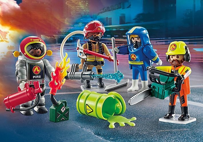 Figuras Playmobil 71468 Mis  Bomberos