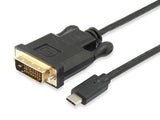Cable Equip Usb-C Macho A Displayport Dvi 24+1 1.8m Negro 133468