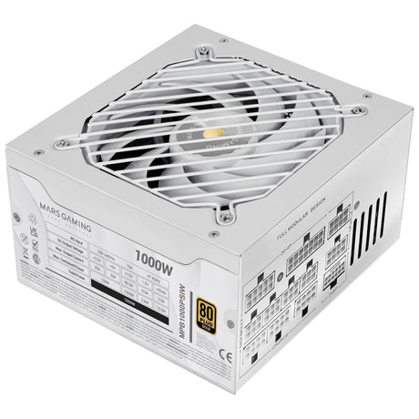EAN 8435693109686 - Mars Gaming MPB1000PSIW unidad de fuente de alimentación 1000 W 24-pin ATX ATX Blanco imagen 1