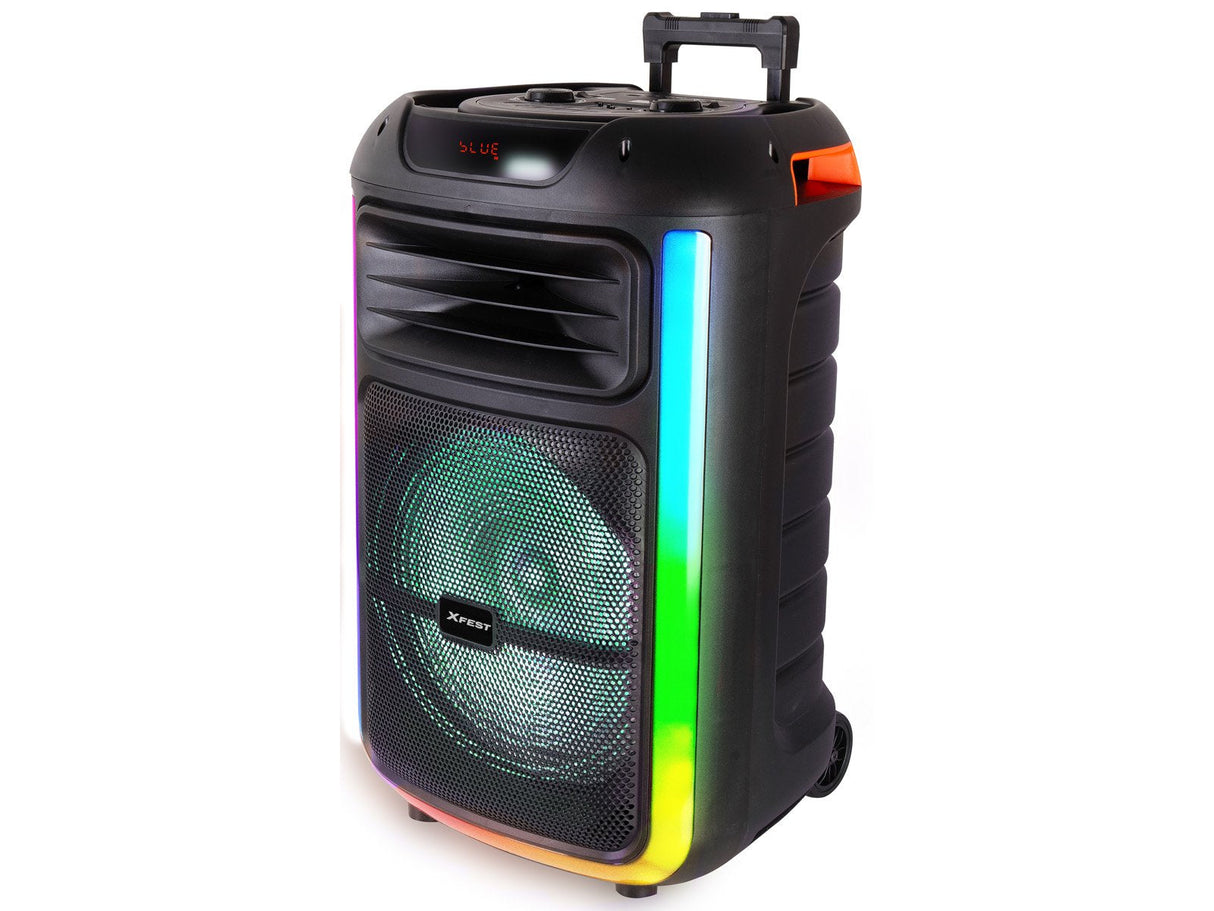Altavoz Karaoke Trevi Xf 1400 Kb 100w Amplif Spkr+Aw+Trolley