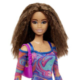 Mattel Barbie Fashionistas Muñeca Con Pelo Ondulado Y Pecas Hjt03