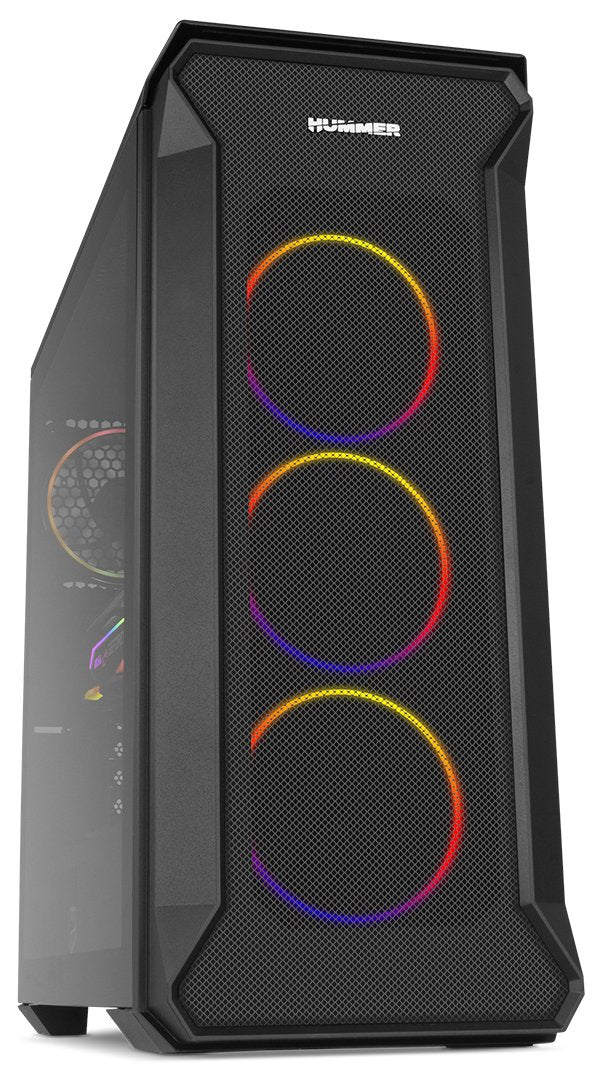 Caja Pc Nox Atx Hummer Quantum 1xusb3.0 2xusb2.0 Negro Argb