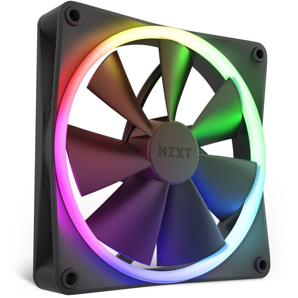 Ventilador Nzxt F140 Rgb Single 140x140x26, Rf-R14sf-B1 (1 Unidad)