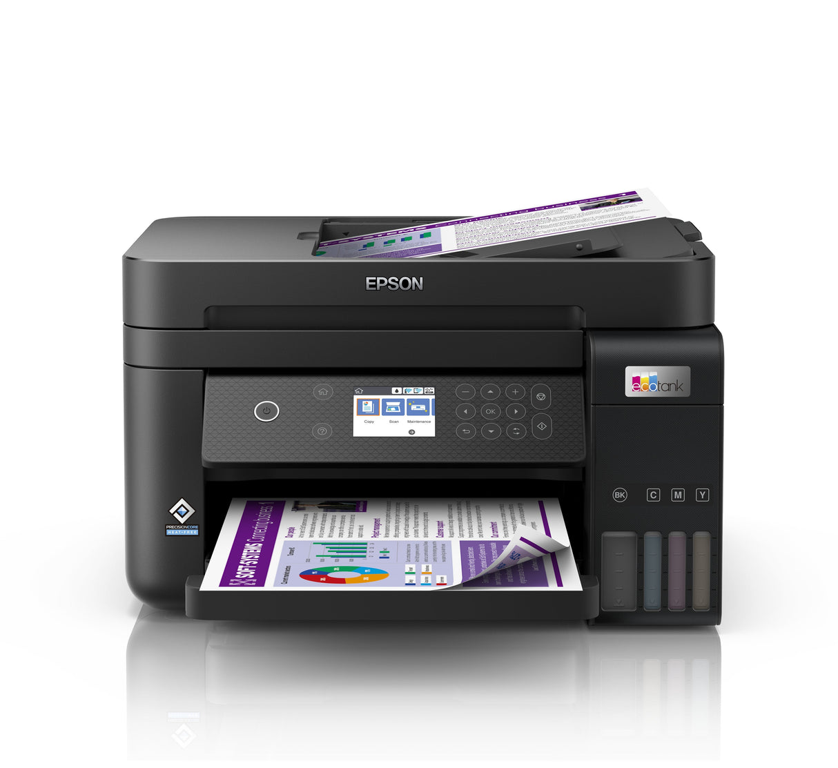 Impresora Epson Ecotank L6270, 3 En 1, A4, 1200 X 4800 Ppp, 33 Ppm, Usb, Wi-Fi, Lan