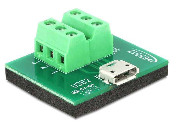 Delock Adaptador Micro Usb Hembra > Terminalblock 6 Pin